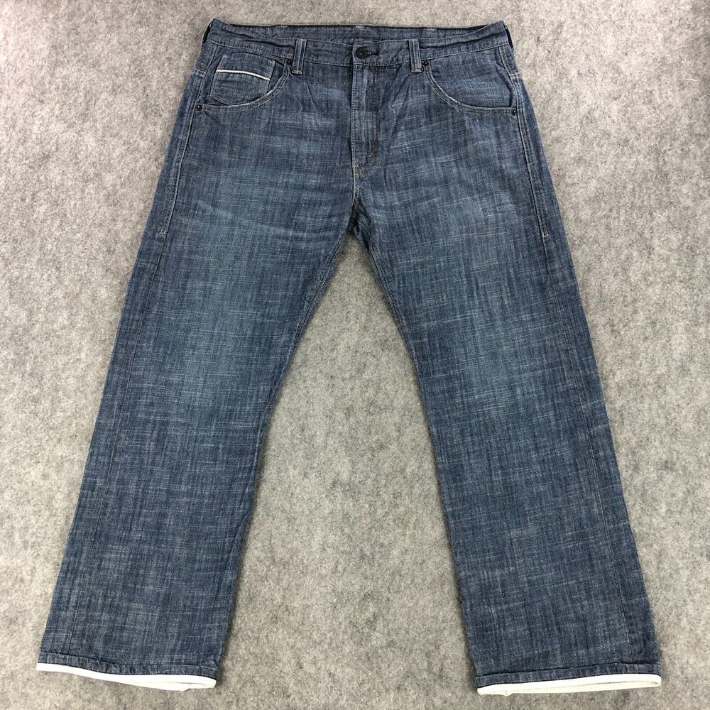 Vintage Levis 559‎ Jeans Men 38x30 Blue Relaxed Straight Mid Rise Flap Pockets